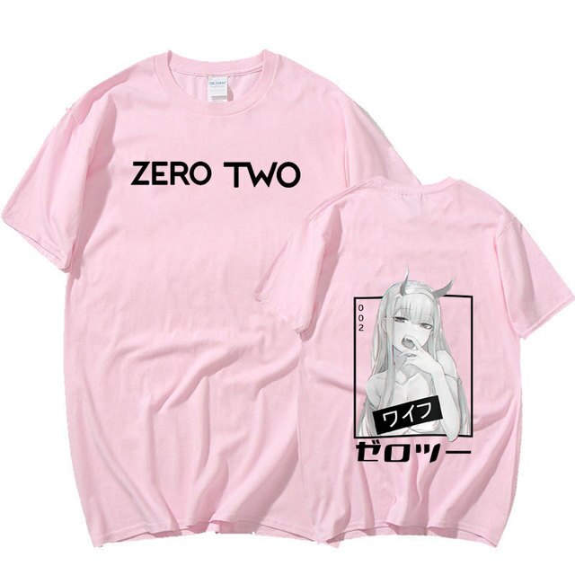 T-shirt Street-wear Zero two Lewd | Ahegao.fr