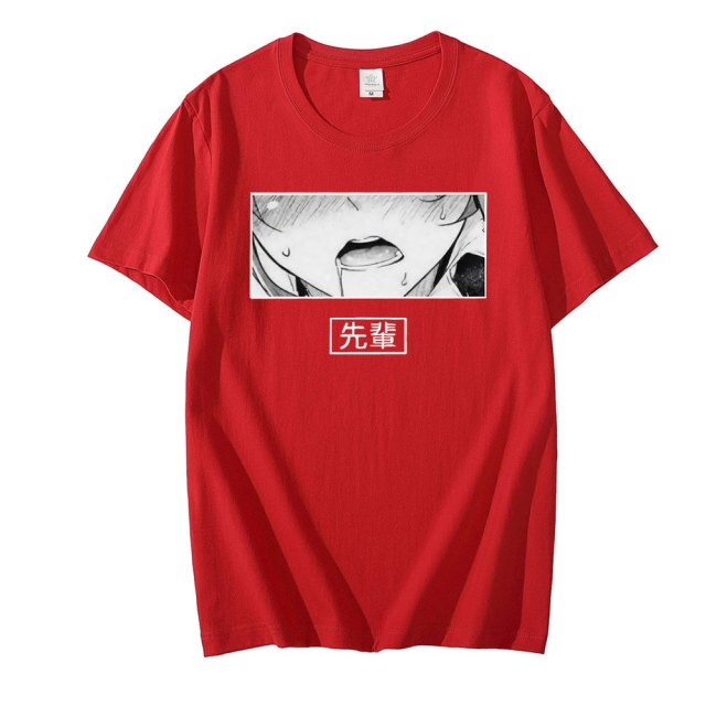 T-shirt Street-wear bouche de waifu | Ahegao.fr