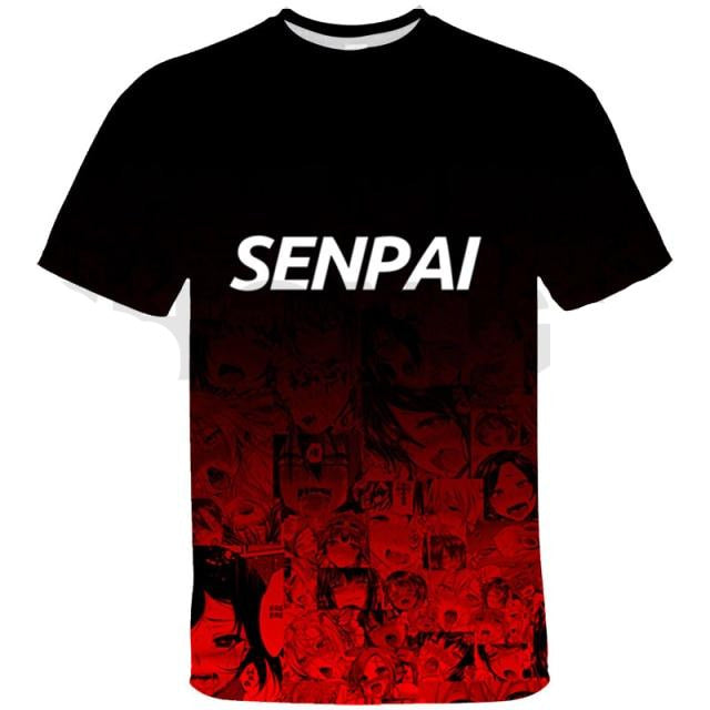 T-shirt Ahegao Senpaï Degradé | Ahegao.fr