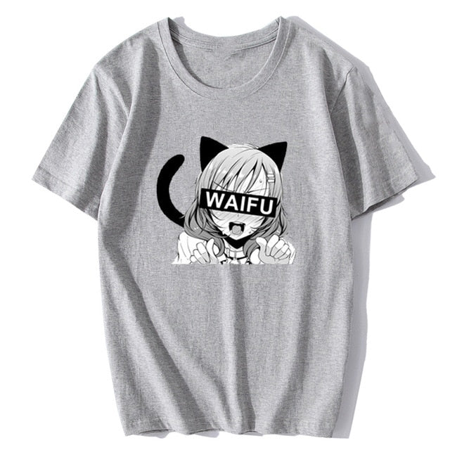 T-shirt Neko-girl Waïfu | Ahegao.fr